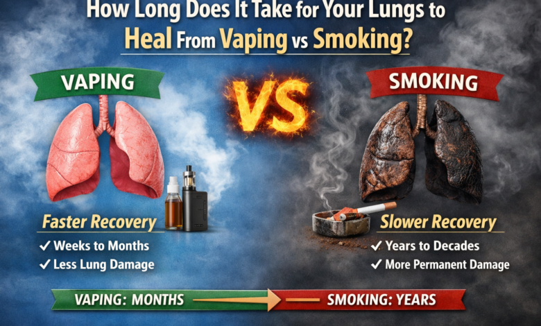 How Long Does It Take for Your Lungs to Heal From Vaping vs Smoking?