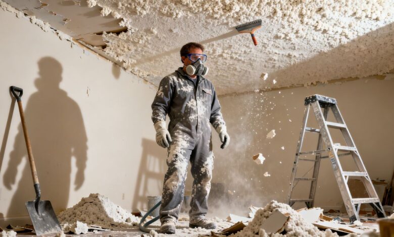 DIY Disasters: Why Scraping That Popcorn Ceiling Could Cost You Your Health DIY Disasters: Why Scraping That Popcorn Ceiling Could Cost You Your Health